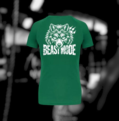 Beast Mode Dames Sport T-Shirt - Wolf Edition