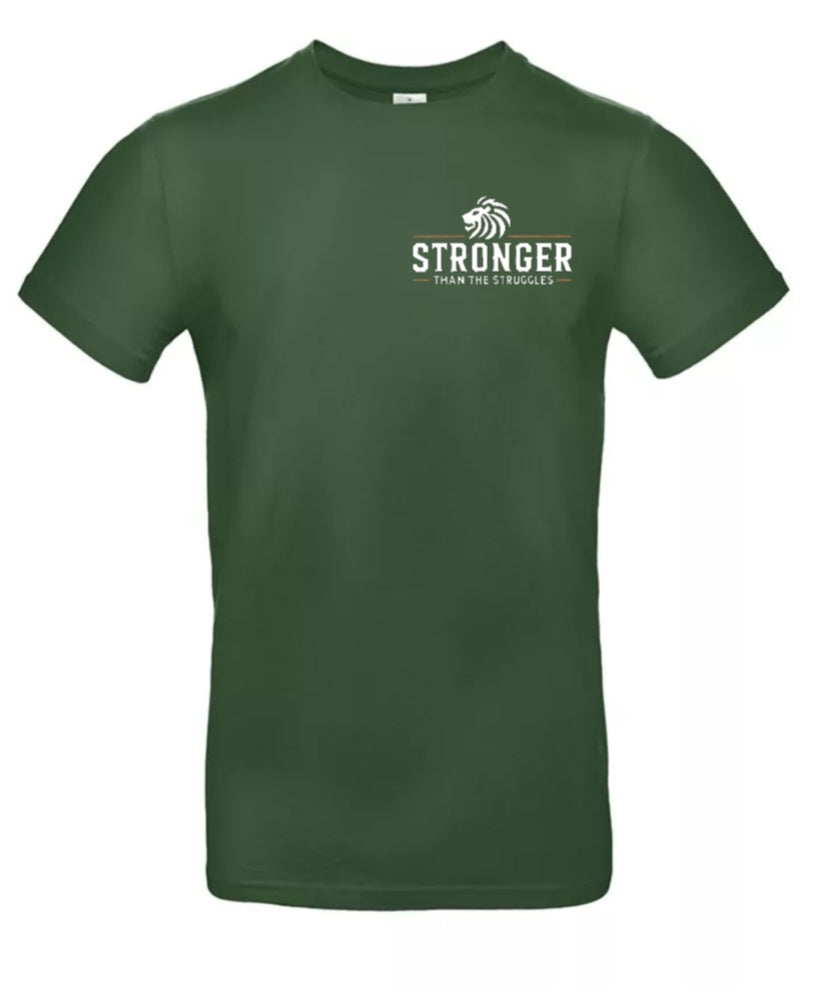 Stronger Than The Struggles Heren T-Shirt - Original Edition (Zwart/Bronze & Wit/Bronze Logo)
