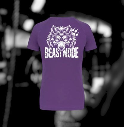 Beast Mode Dames Sport T-Shirt - Wolf Edition