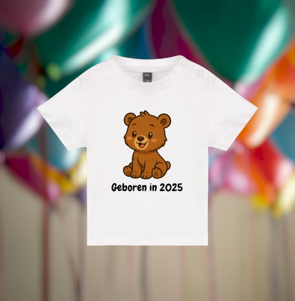 Geboren In 2025 Baby T-Shirt – Animals Edition