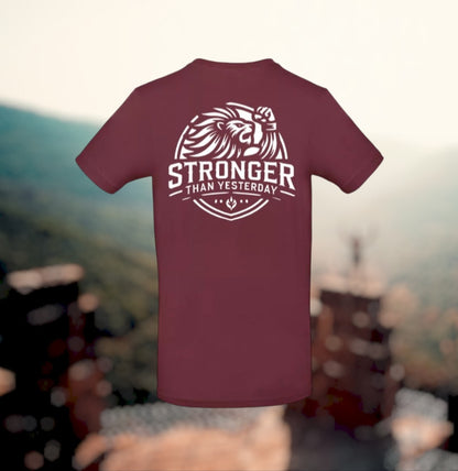 Stronger Than Yesterday Heren T-Shirt - Classic Edition (Witte  logo's)