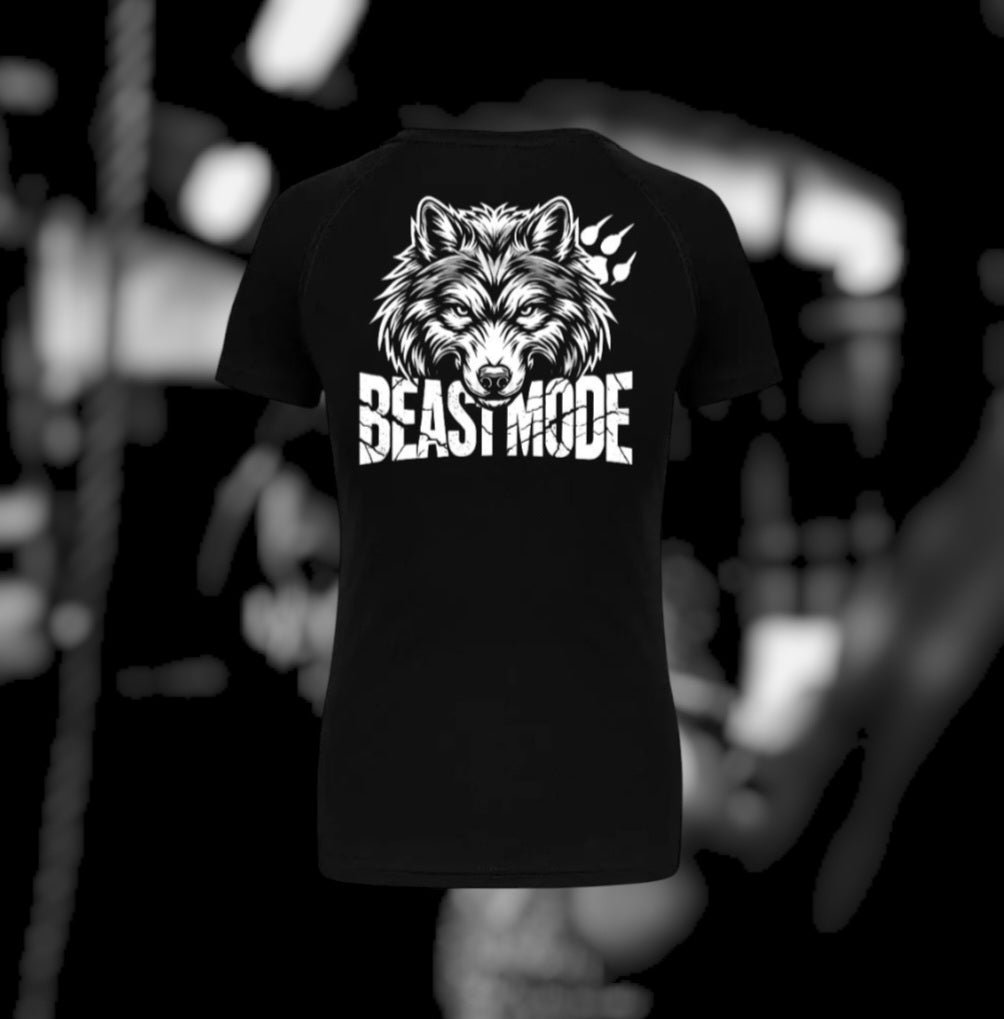 Beast Mode Dames Sport T-Shirt - Wolf Edition