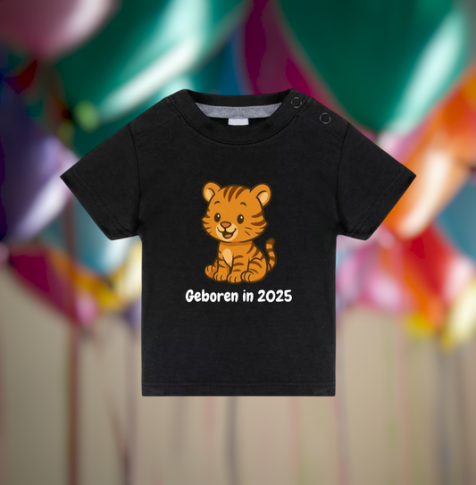 Geboren In 2025 Baby T-Shirt – Animals Edition