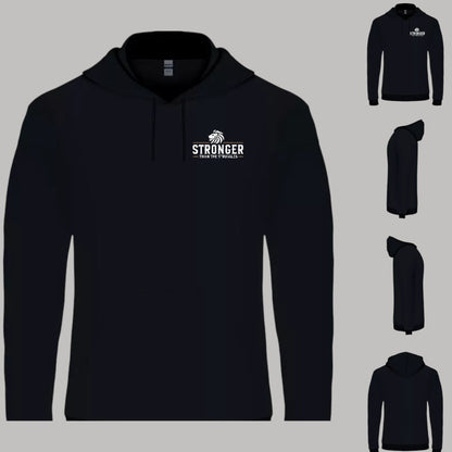 Stronger Than The Struggles Unisex  Hoodie - Original Edition (Wit/Brons & Zwart/Brons Logo)